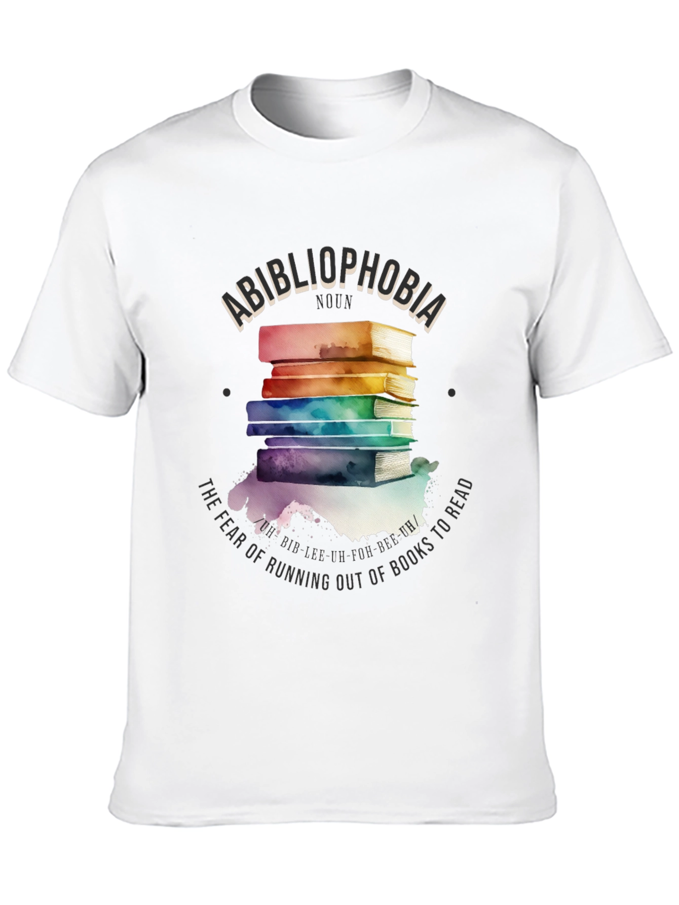 Bibliophobia Book Lover Graphic Tee