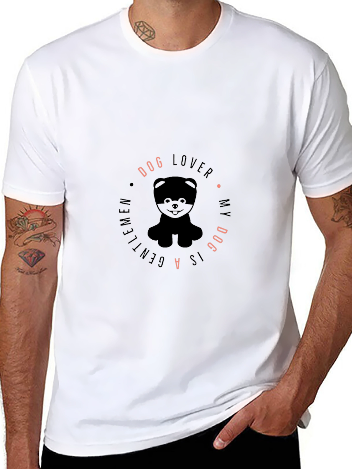 Dog Lover T-Shirt - My Dog Is A Gentleman