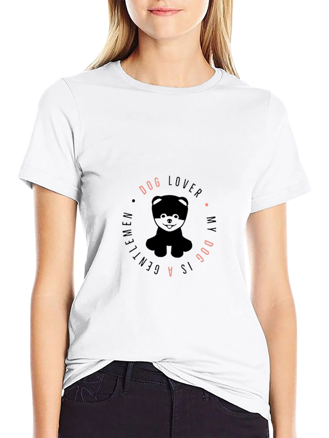 Dog Lover T-Shirt - My Dog Is A Gentleman