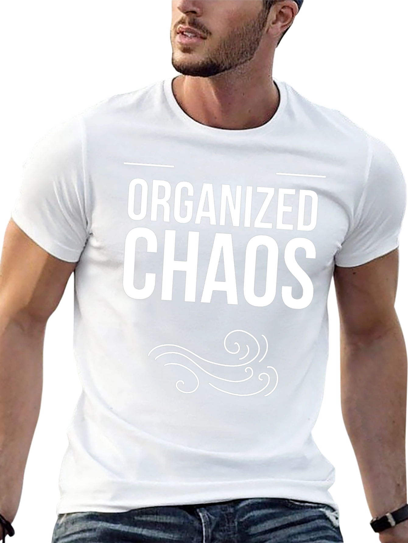 Organized Chaos Graphic T-Shirt - Trendy Tee