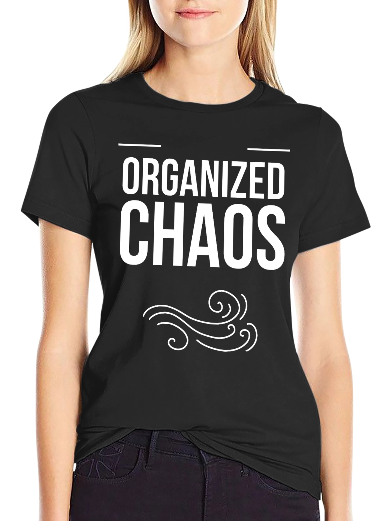 Organized Chaos Graphic T-Shirt - Trendy Tee