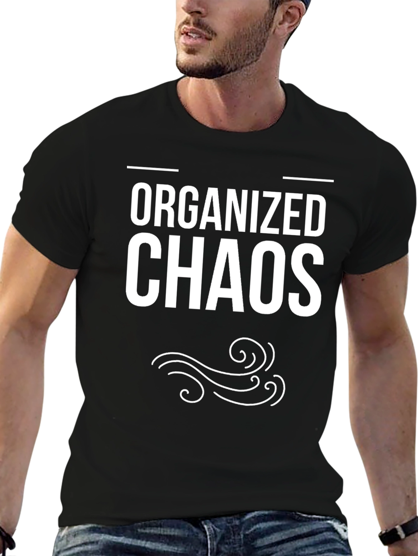 Organized Chaos Graphic T-Shirt - Trendy Tee