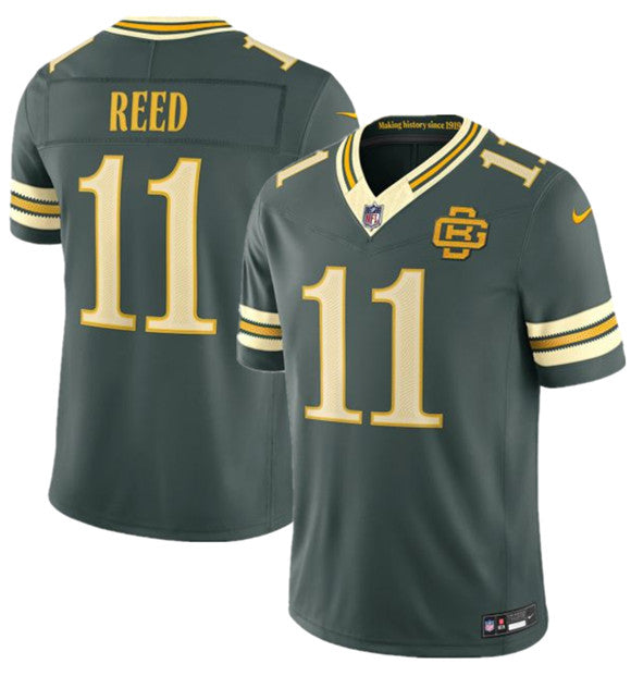 Men's Green Bay Packers #11 Jayden Reed Dark Green 2026 F.U.S.E. Rivalries Collection Limited Football Stitched Jersey