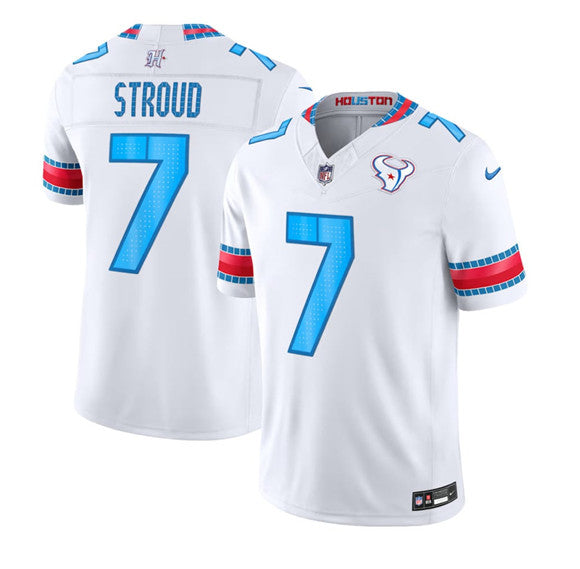 Men's Houston Texans #7 C.J. Stroud White 2026 F.U.S.E. Rivalries Collection Limited Football Stitched Jersey