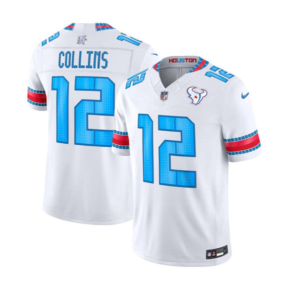 Men's Houston Texans #12 Nico Collins White 2026 F.U.S.E. Rivalries Collection Limited Football Stitched Jersey