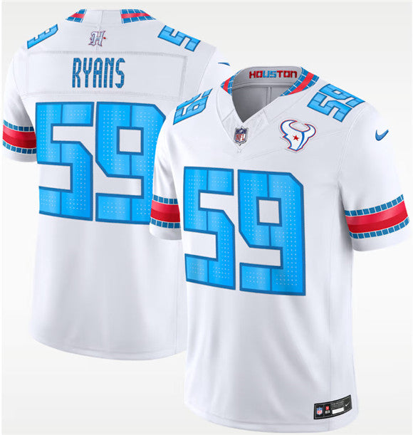 Men's Houston Texans #59 DeMeco Ryans White 2026 F.U.S.E. Rivalries Collection Limited Football Stitched Jersey