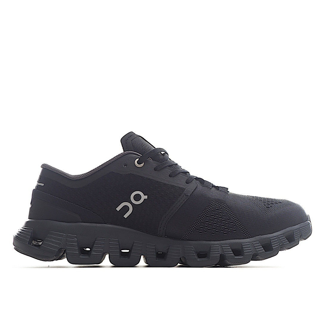 On Running Cloud X Black Asphalt Grey