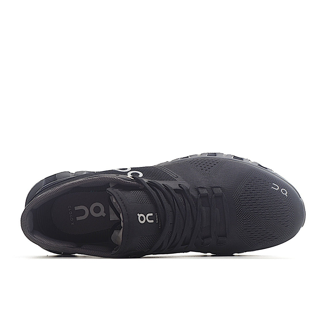 On Running Cloud X Black Asphalt Grey