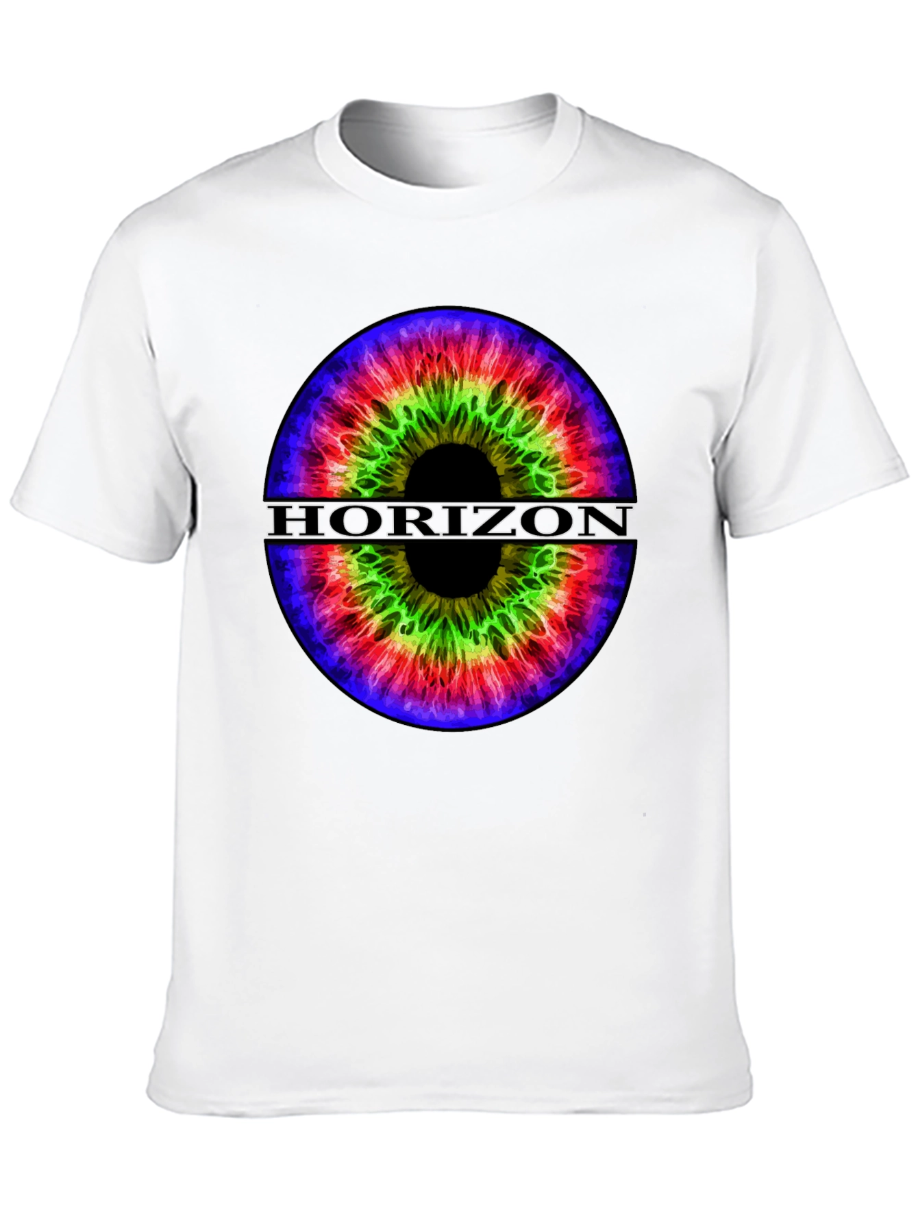 Horizon Eye Graphic Tee - Stylish Black T-Shirt