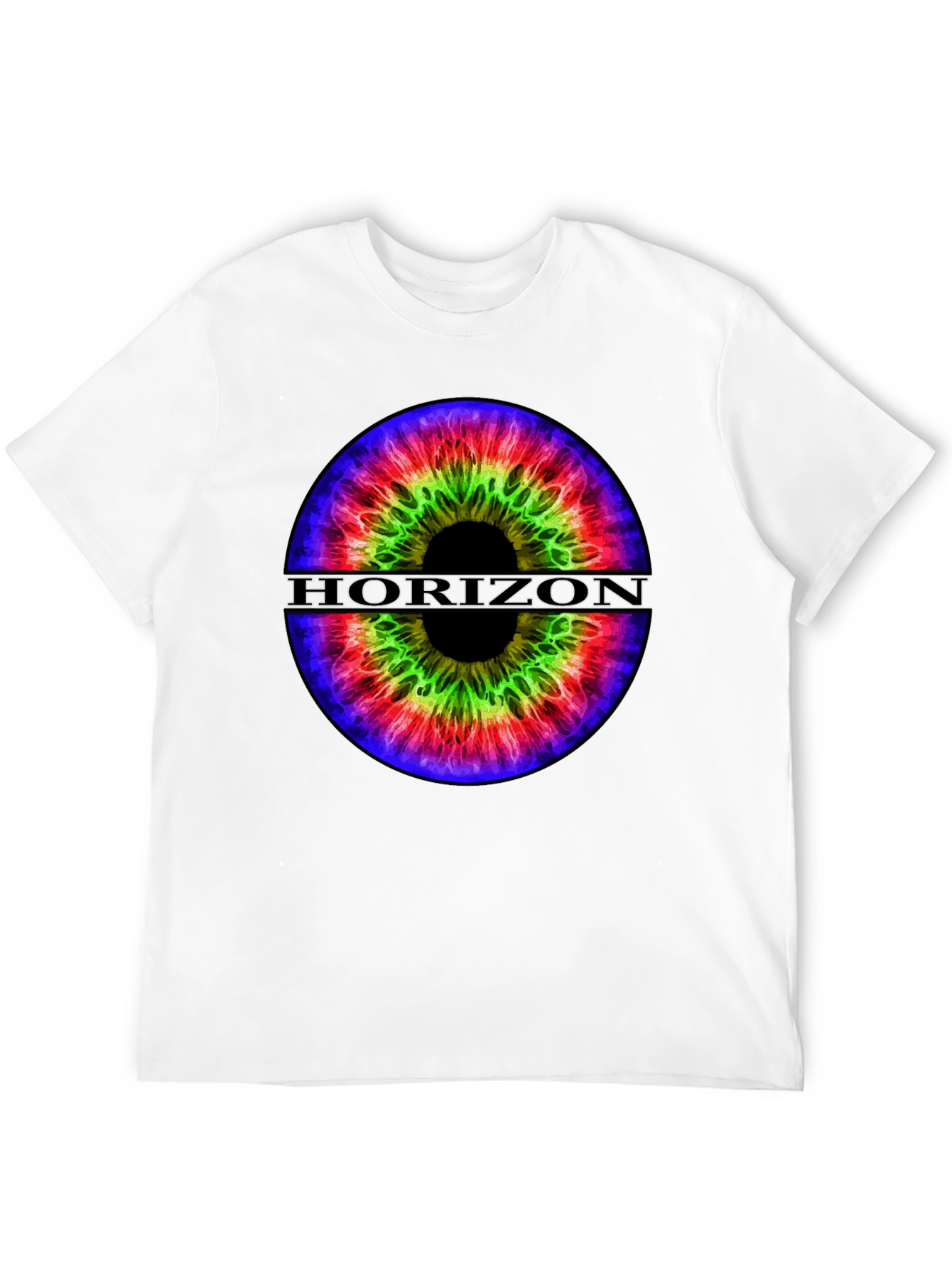 Horizon Eye Graphic Tee - Stylish Black T-Shirt