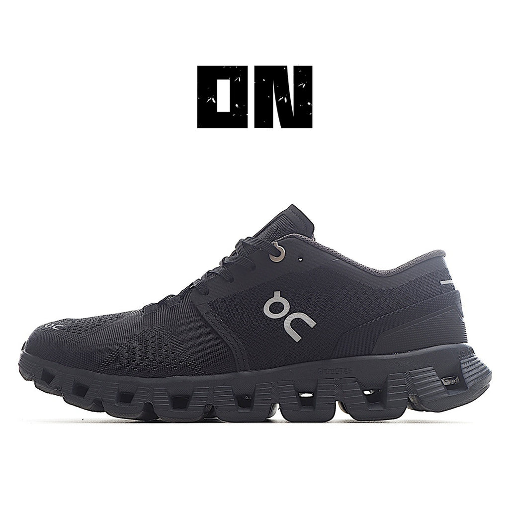 On Running Cloud X Black Asphalt Grey