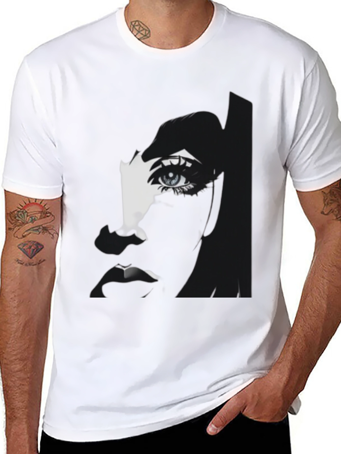 Graphic Print Tee - Eye Design