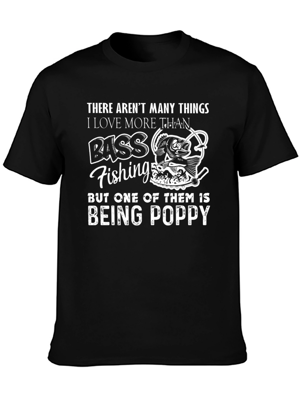 Bass Fishing Poppy T-Shirt