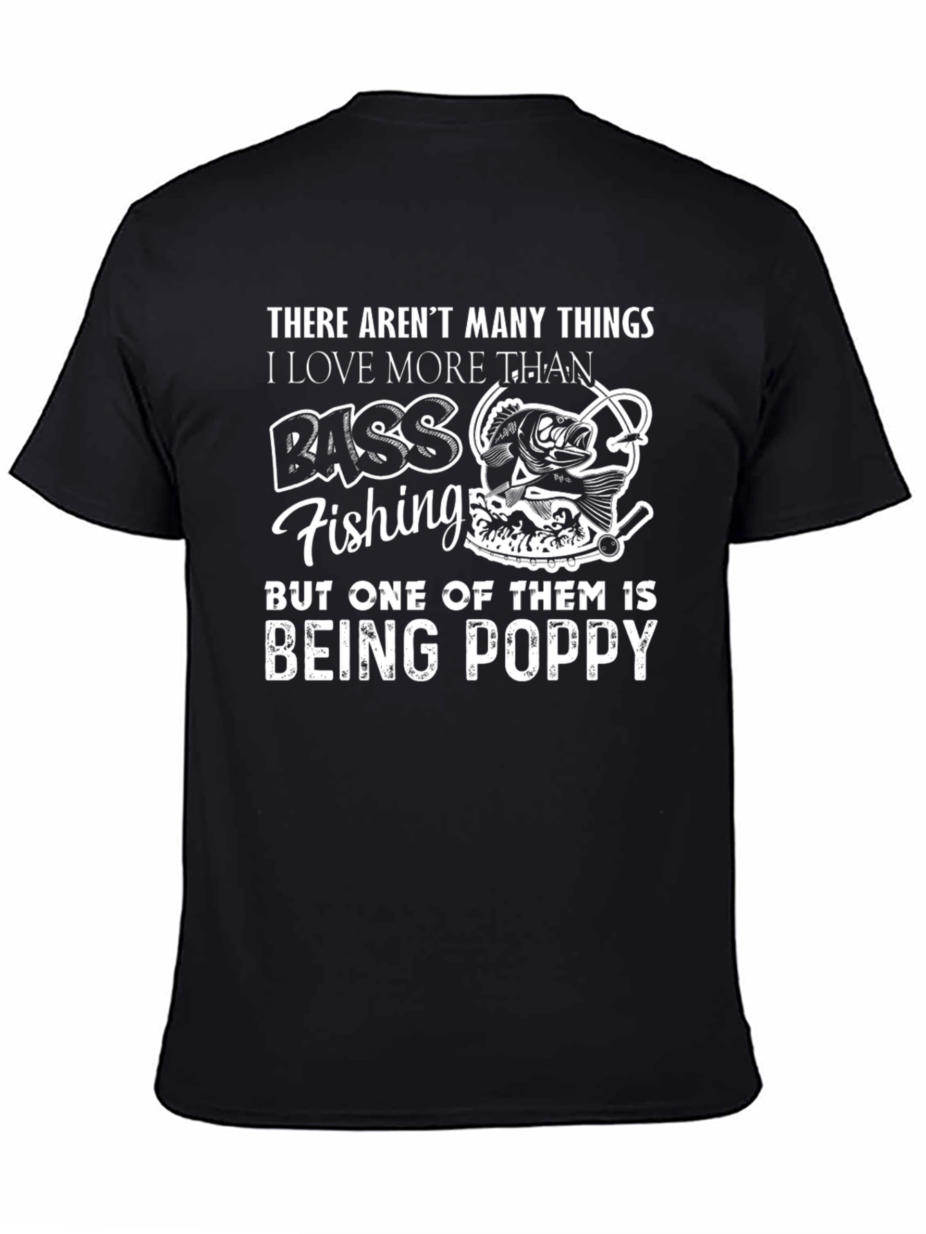 Bass Fishing Poppy T-Shirt