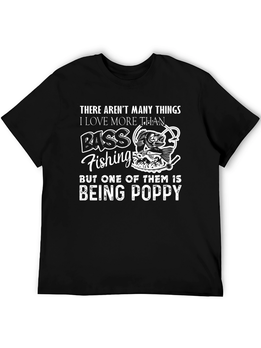 Bass Fishing Poppy T-Shirt
