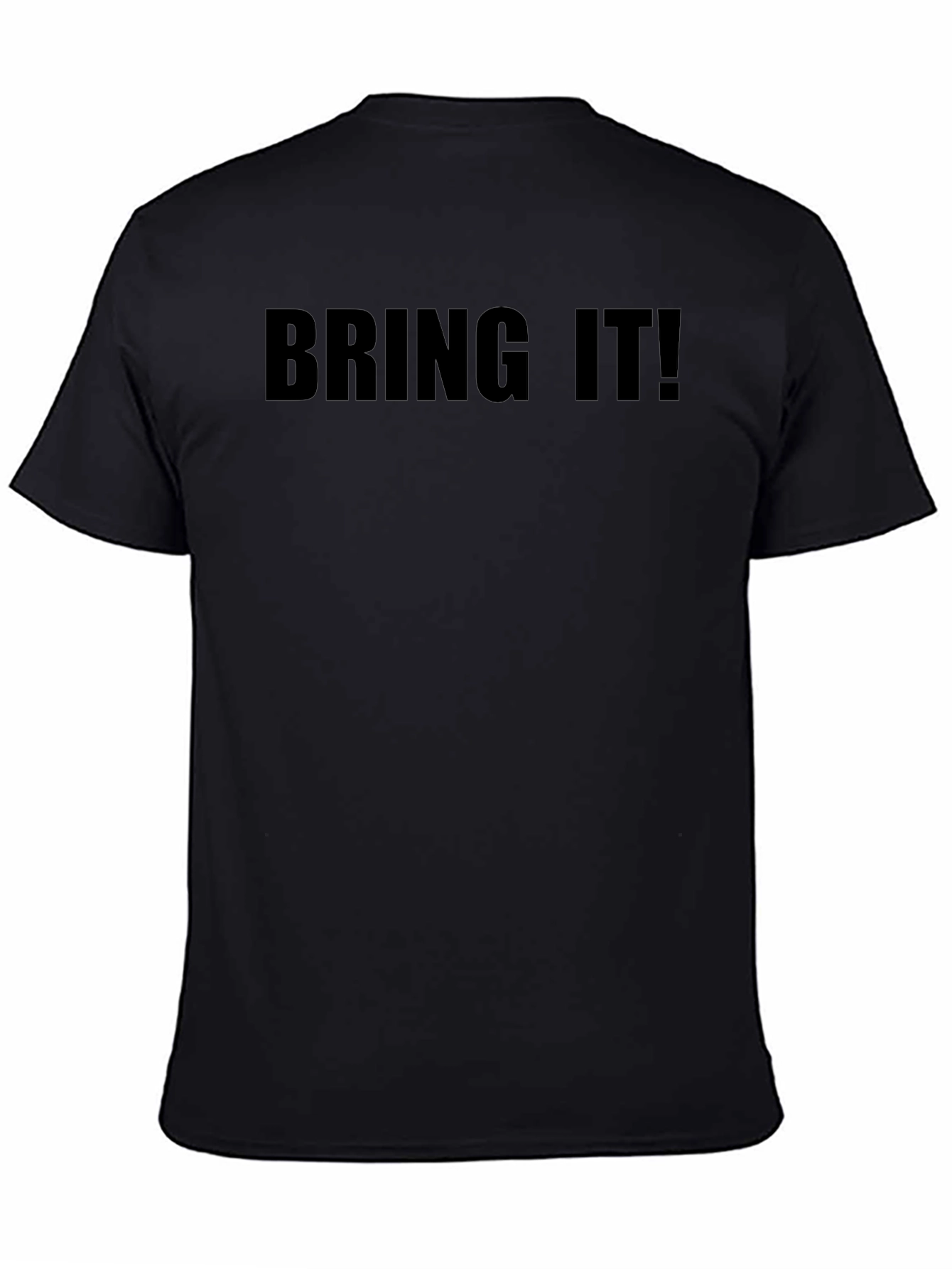 Bring It! Graphic Tee - Black Cotton T-Shirt