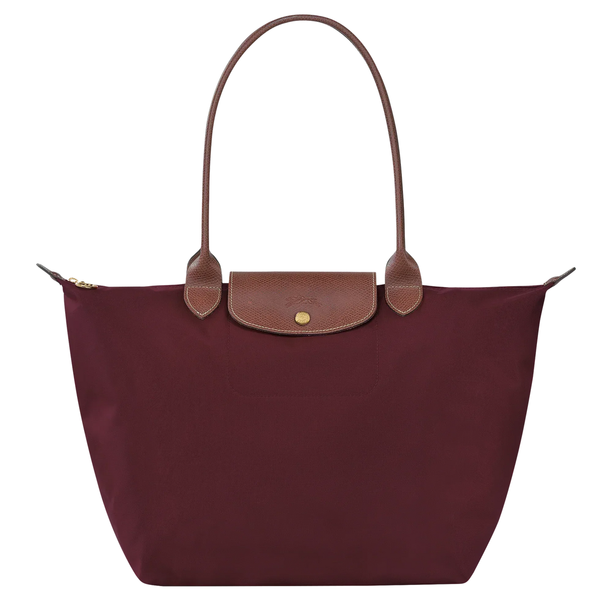 Longchamp - Small Le Pliage Handbag, Burgundy