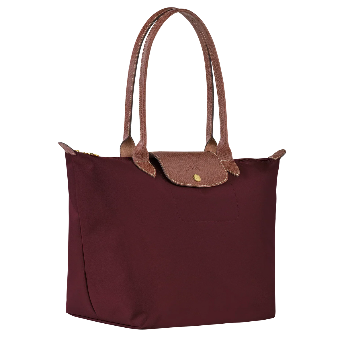 Longchamp - Small Le Pliage Handbag, Burgundy