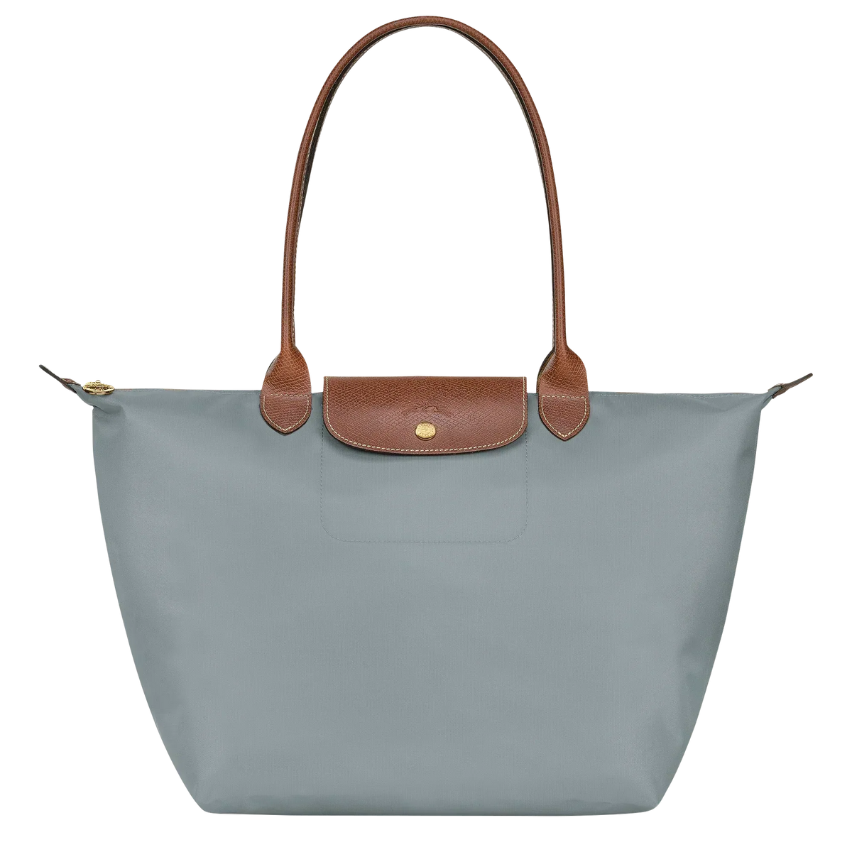 Longchamp - Small Le Pliage Handbag, Steel