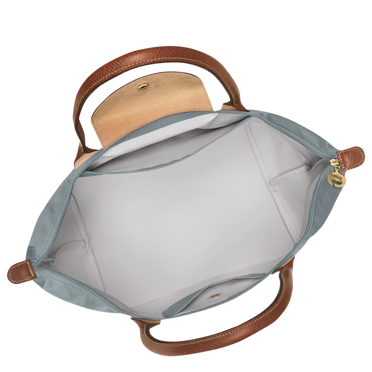 Longchamp - Small Le Pliage Handbag, Steel