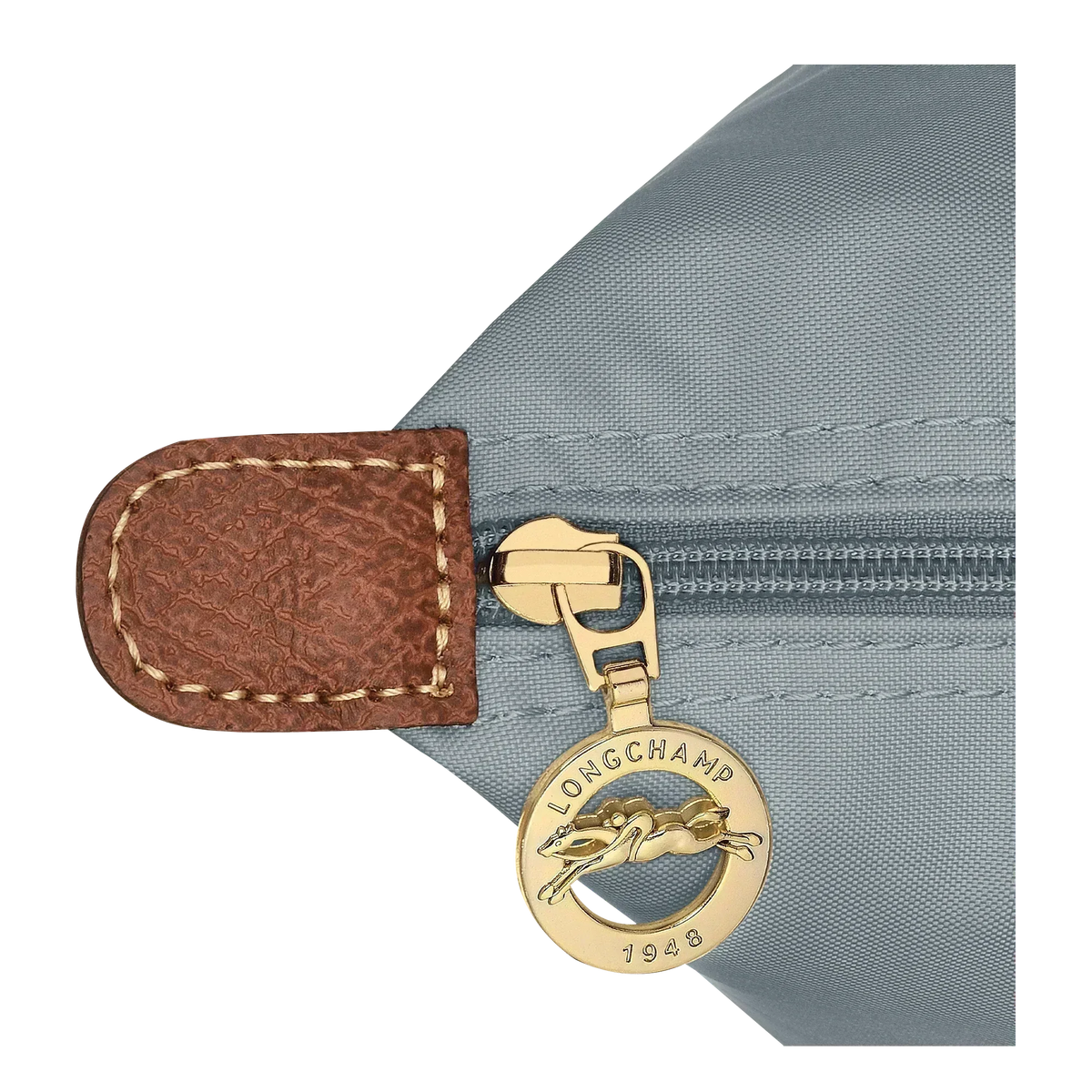 Longchamp - Small Le Pliage Handbag, Steel