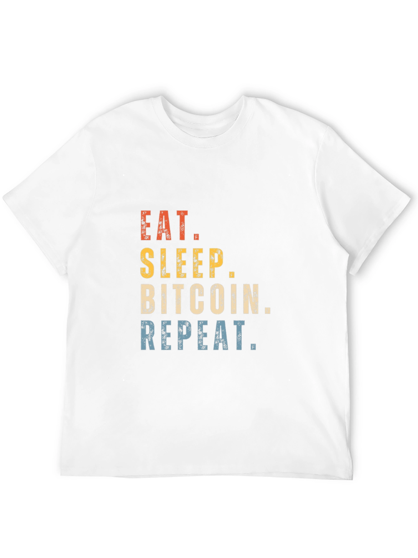 Eat Sleep Bitcoin Repeat T-Shirt Crypto Tee