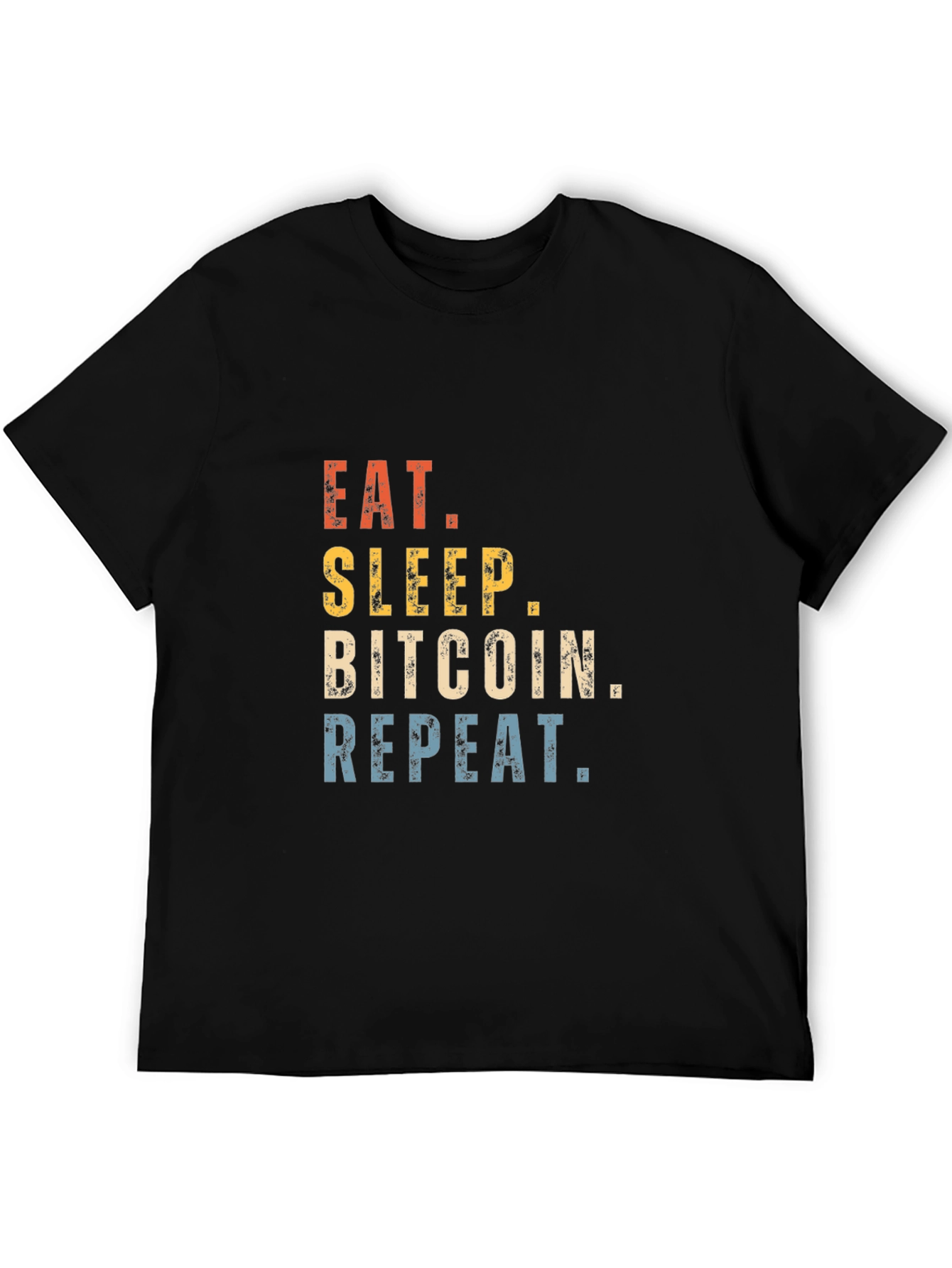 Eat Sleep Bitcoin Repeat T-Shirt Crypto Tee