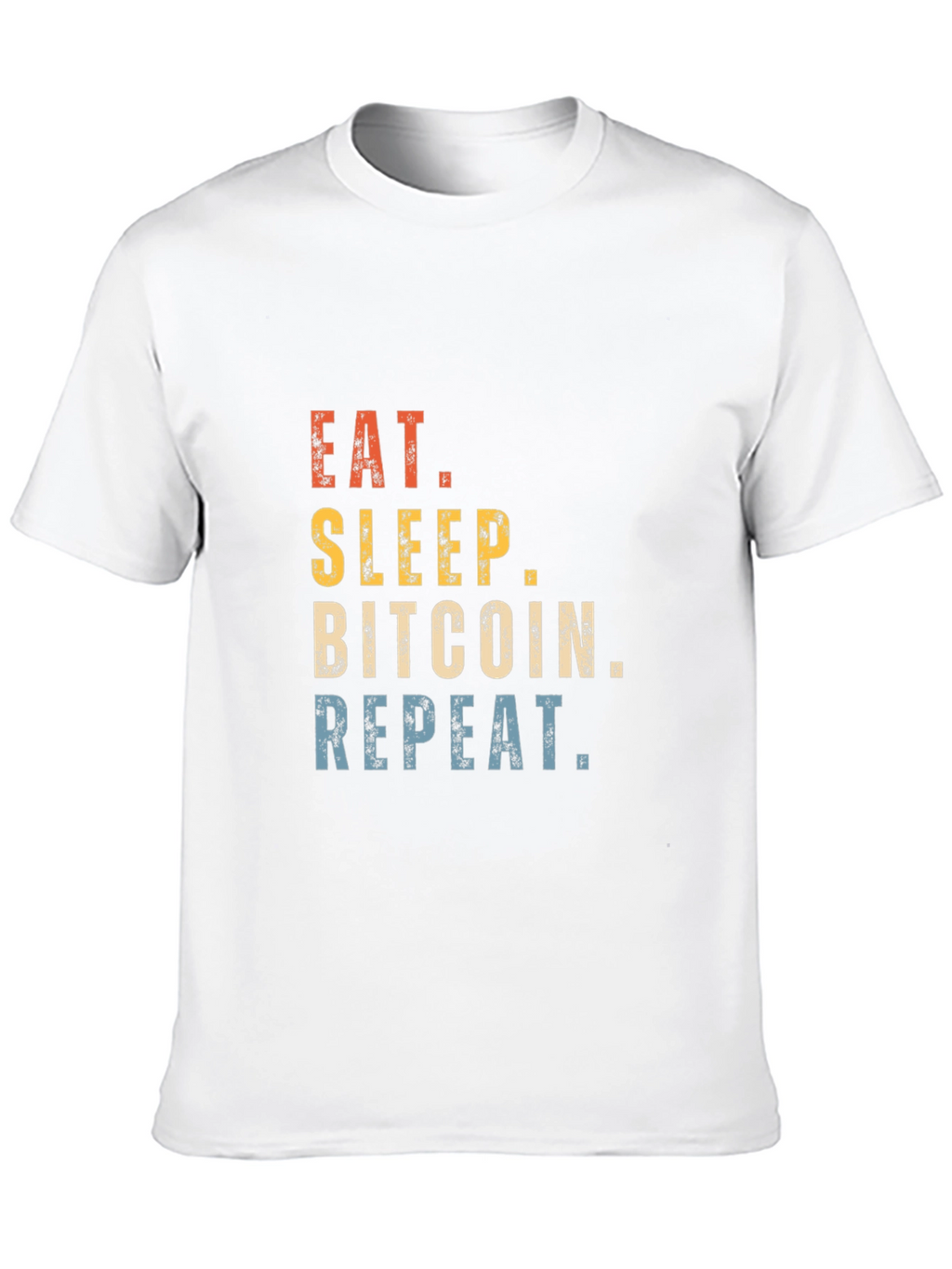 Eat Sleep Bitcoin Repeat T-Shirt Crypto Tee