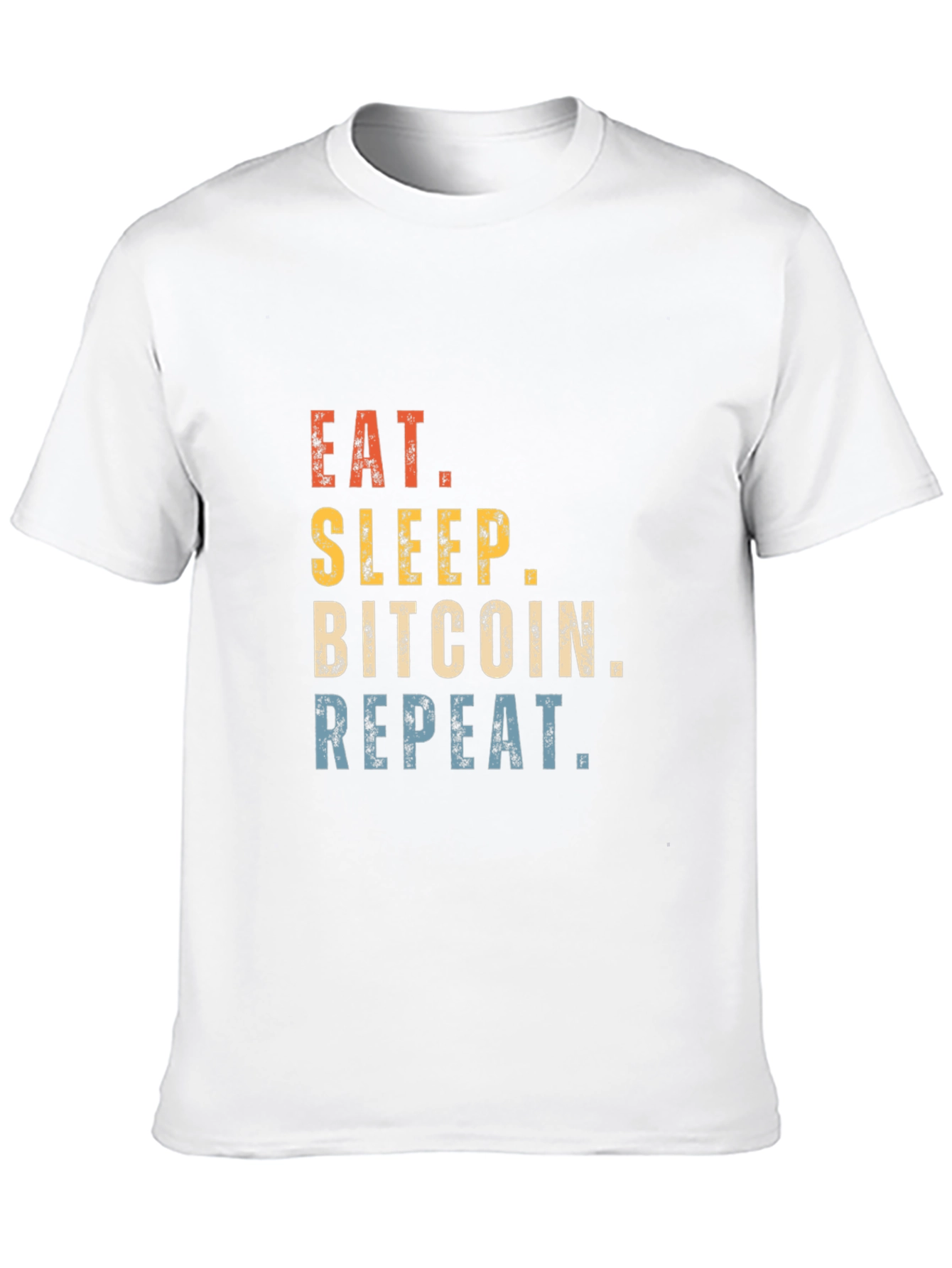 Eat Sleep Bitcoin Repeat T-Shirt Crypto Tee