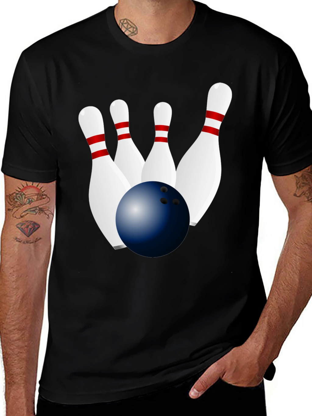 Bowling Strike Graphic Tee