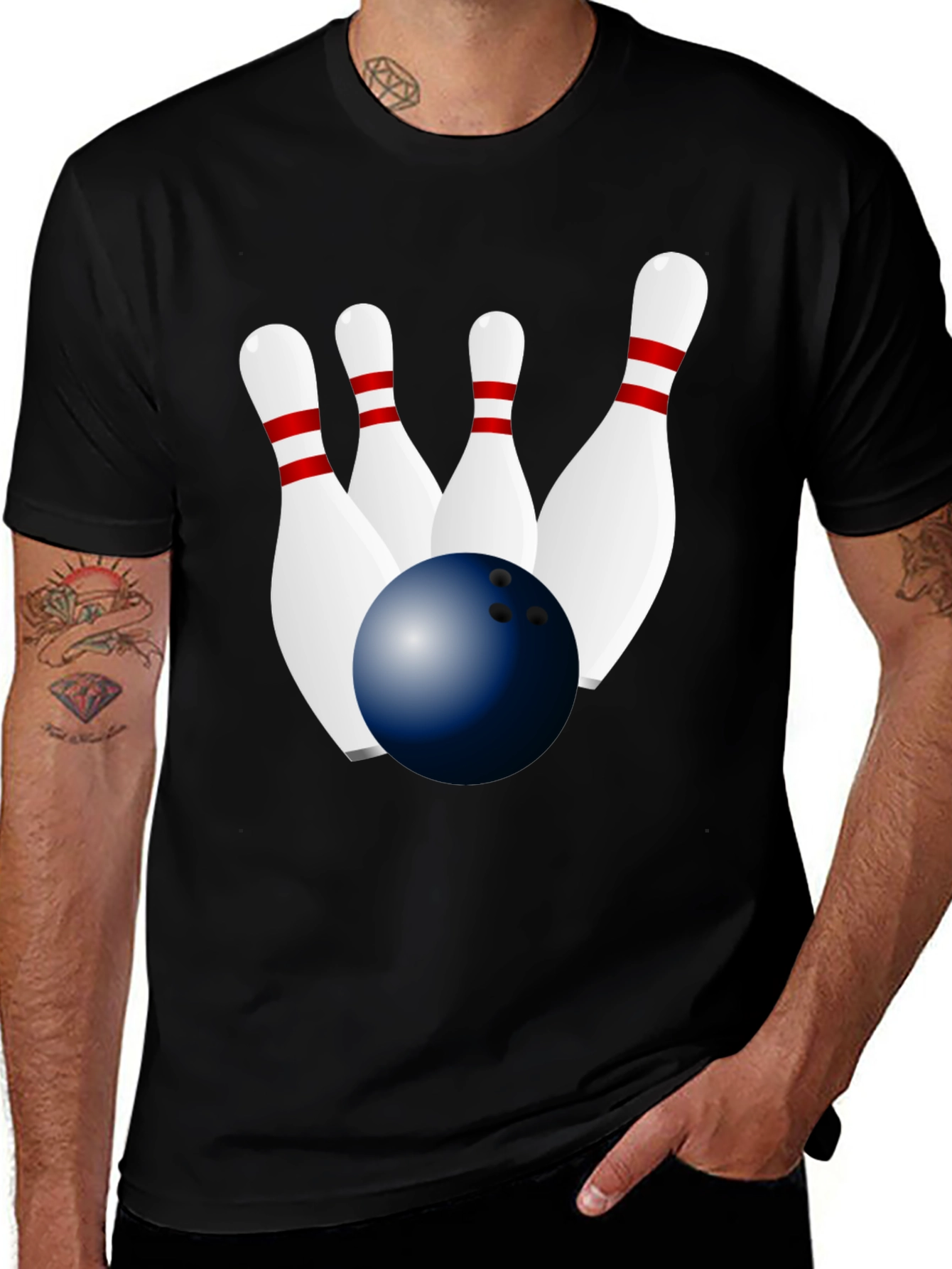 Bowling Strike Graphic Tee