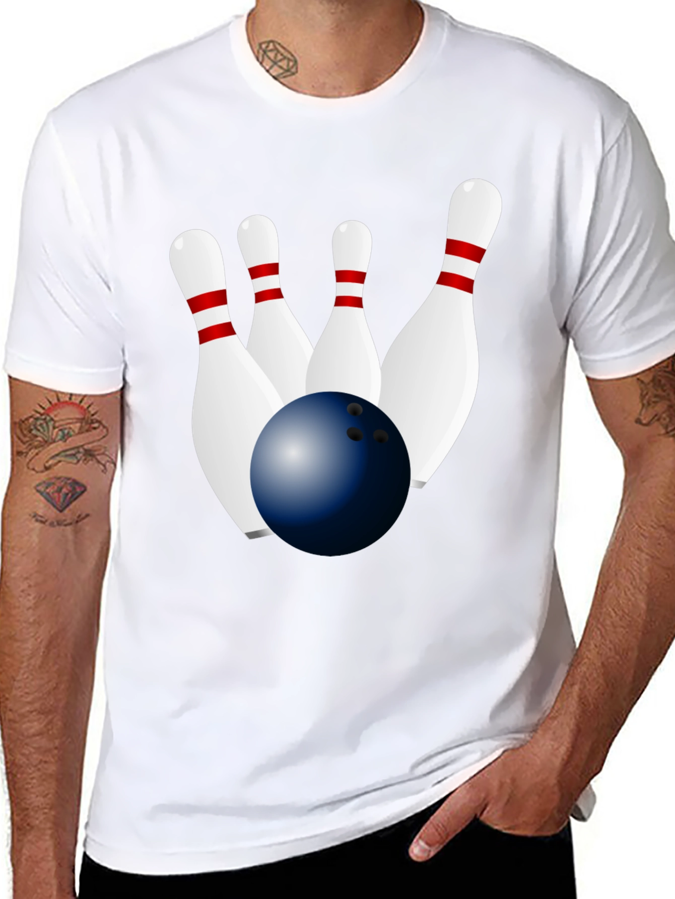 Bowling Strike Graphic Tee