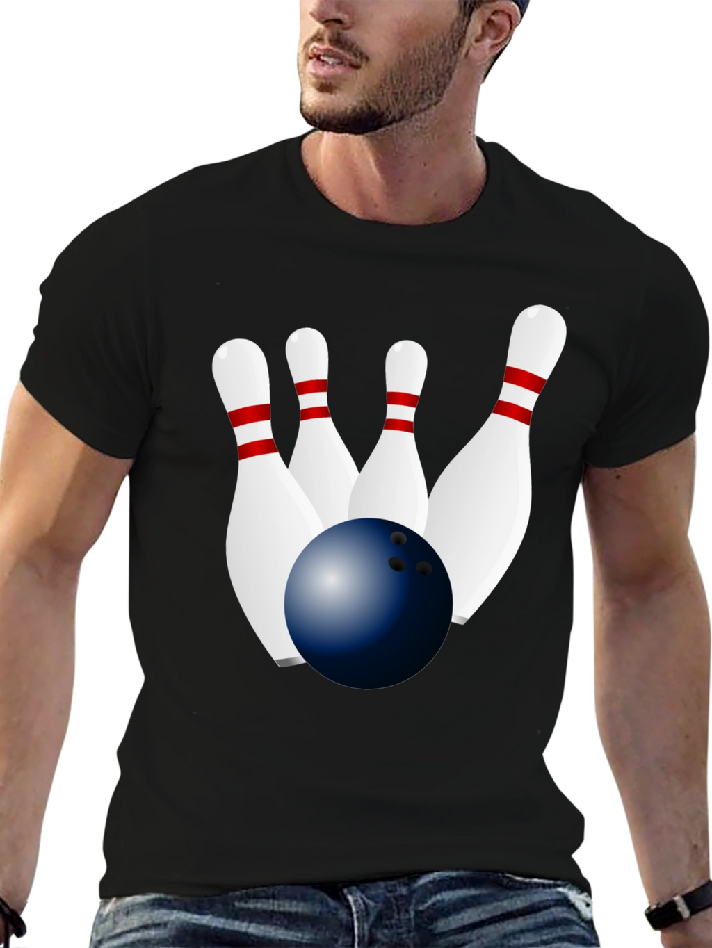 Bowling Strike Graphic Tee