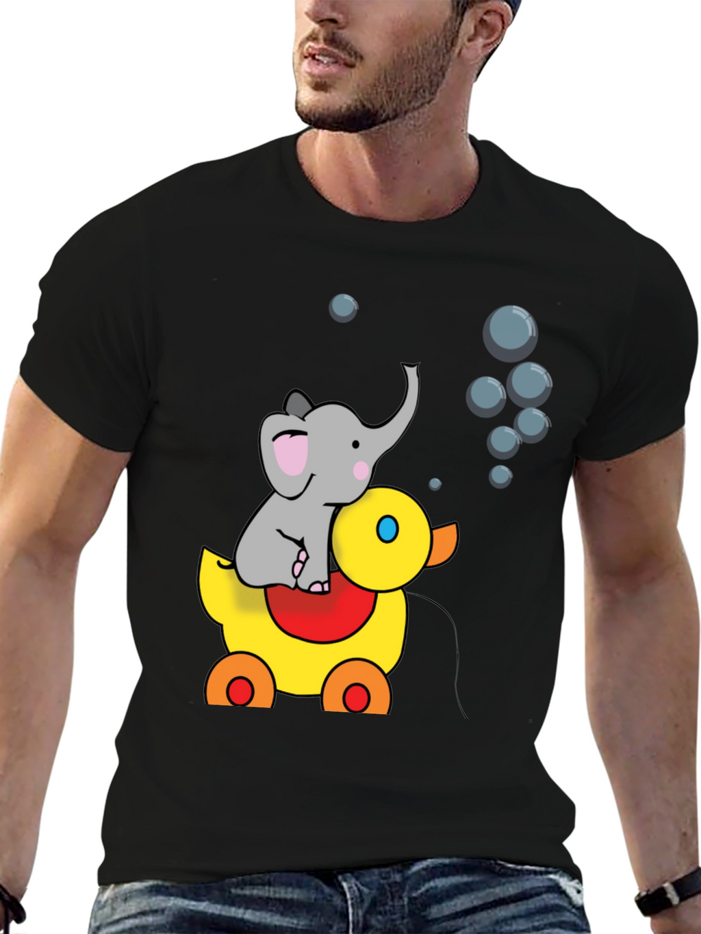 Elephant Duck Bubble T-Shirt