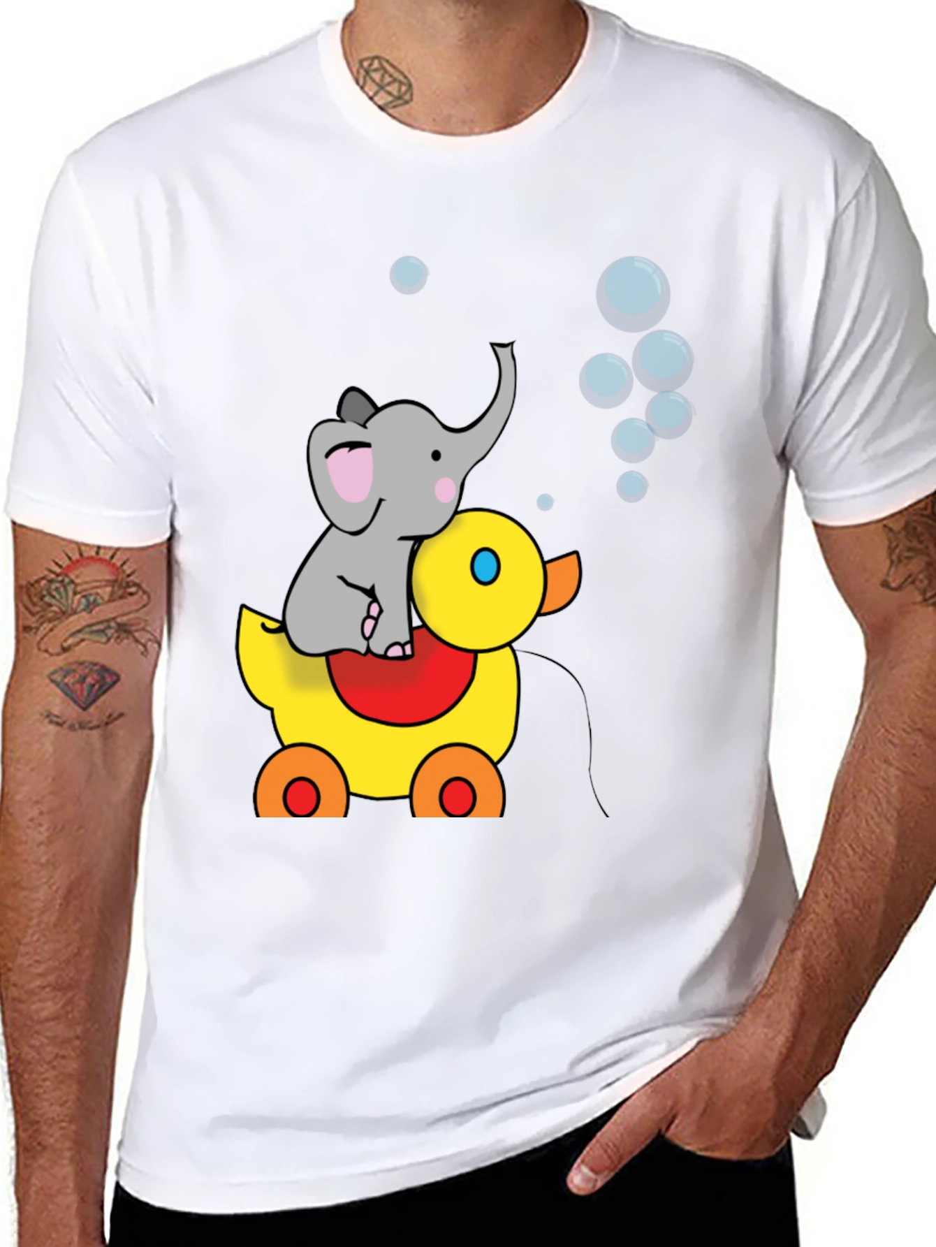 Elephant Duck Bubble T-Shirt