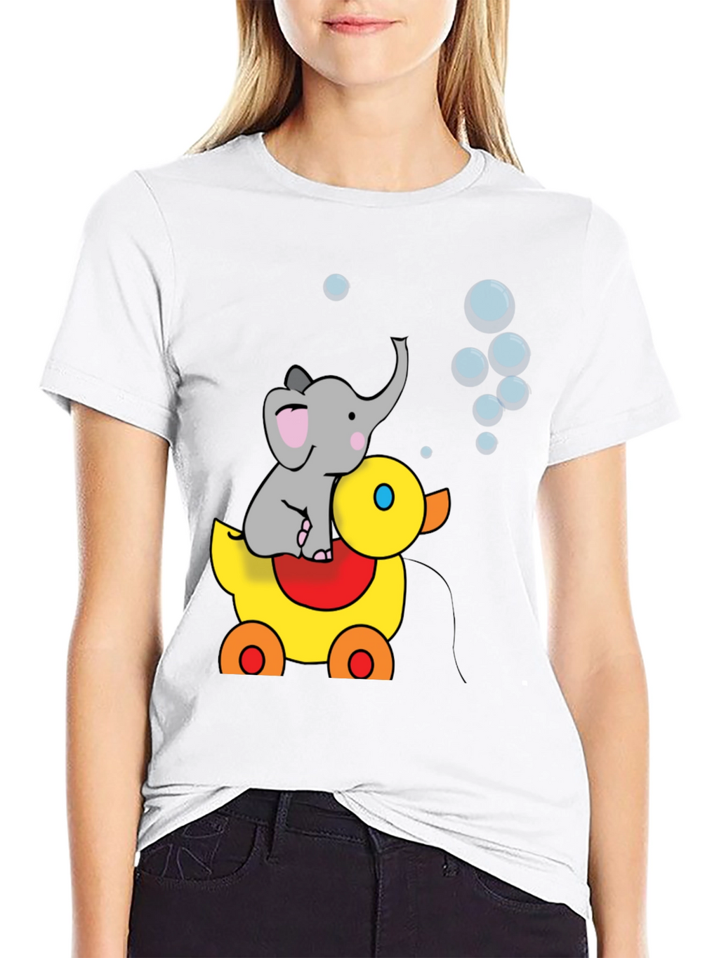 Elephant Duck Bubble T-Shirt