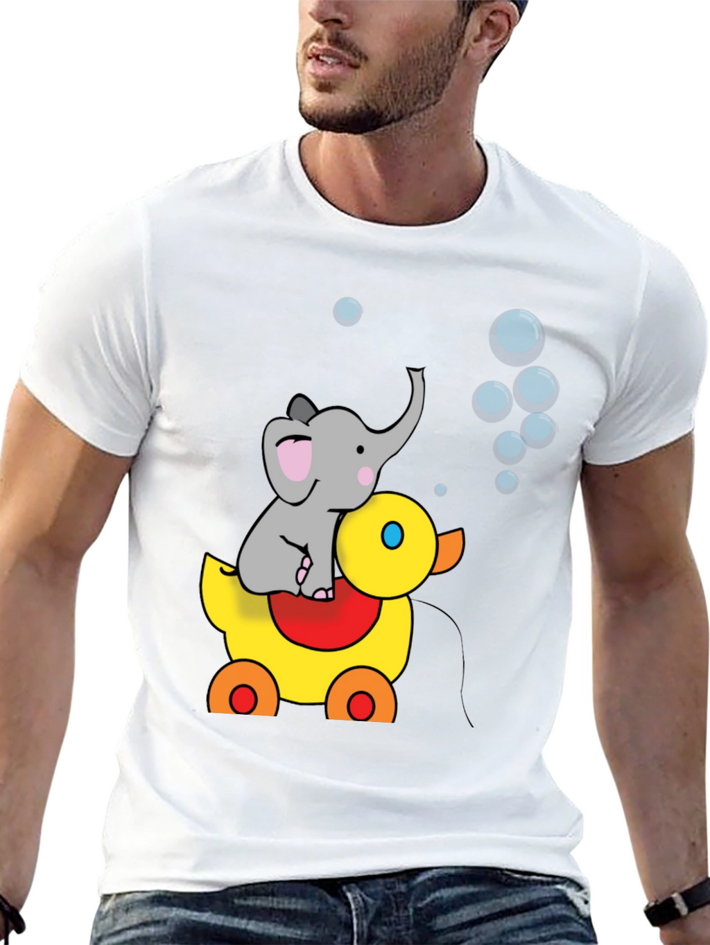 Elephant Duck Bubble T-Shirt