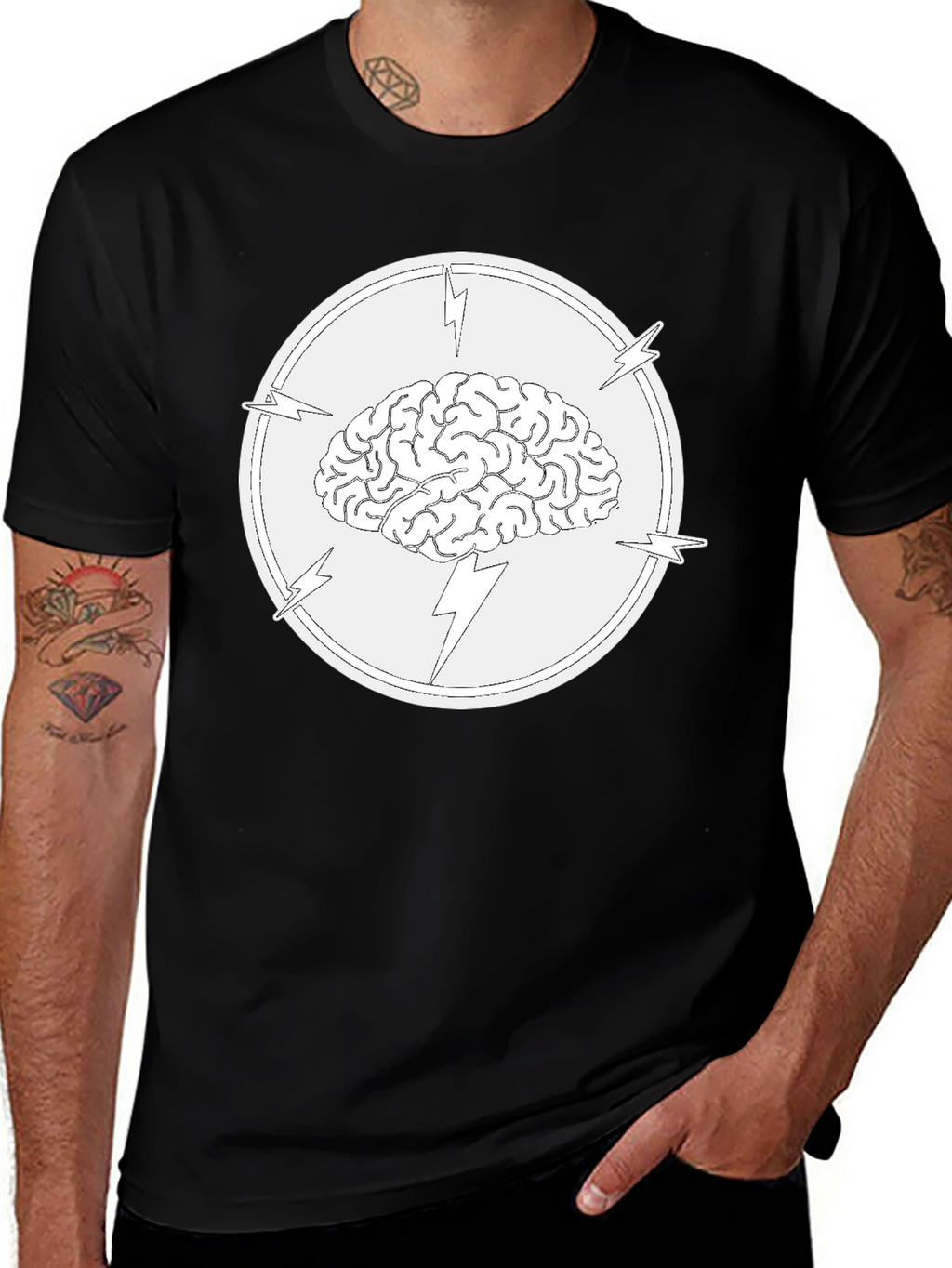 Brain Power T-Shirt - Electrifying Mind Tee