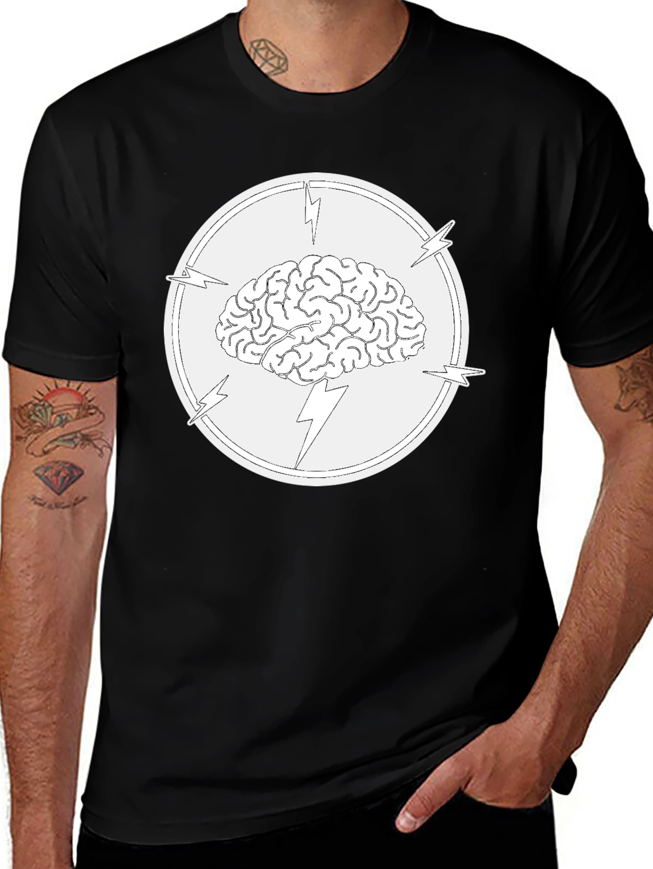 Brain Power T-Shirt - Electrifying Mind Tee