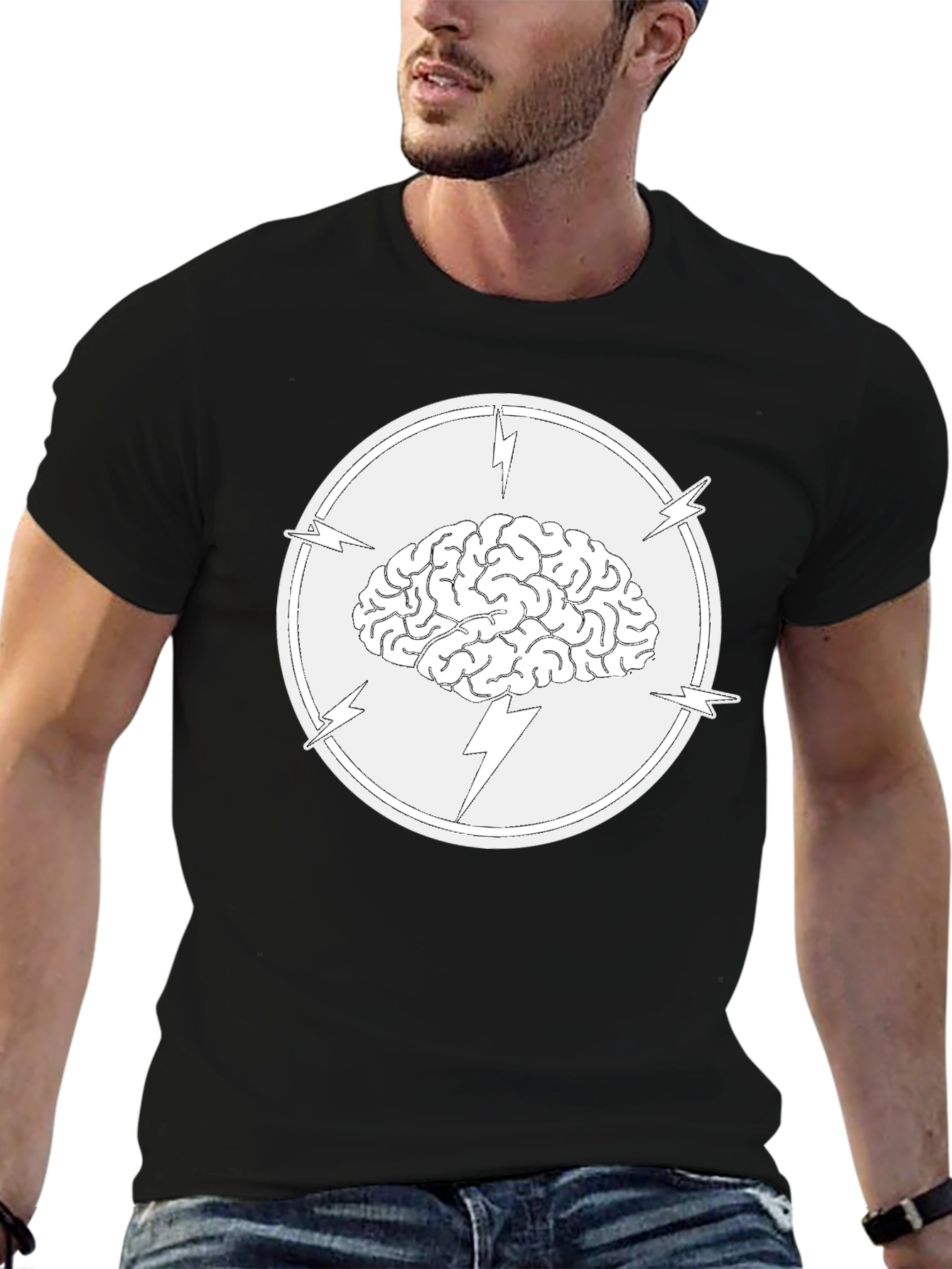 Brain Power T-Shirt - Electrifying Mind Tee