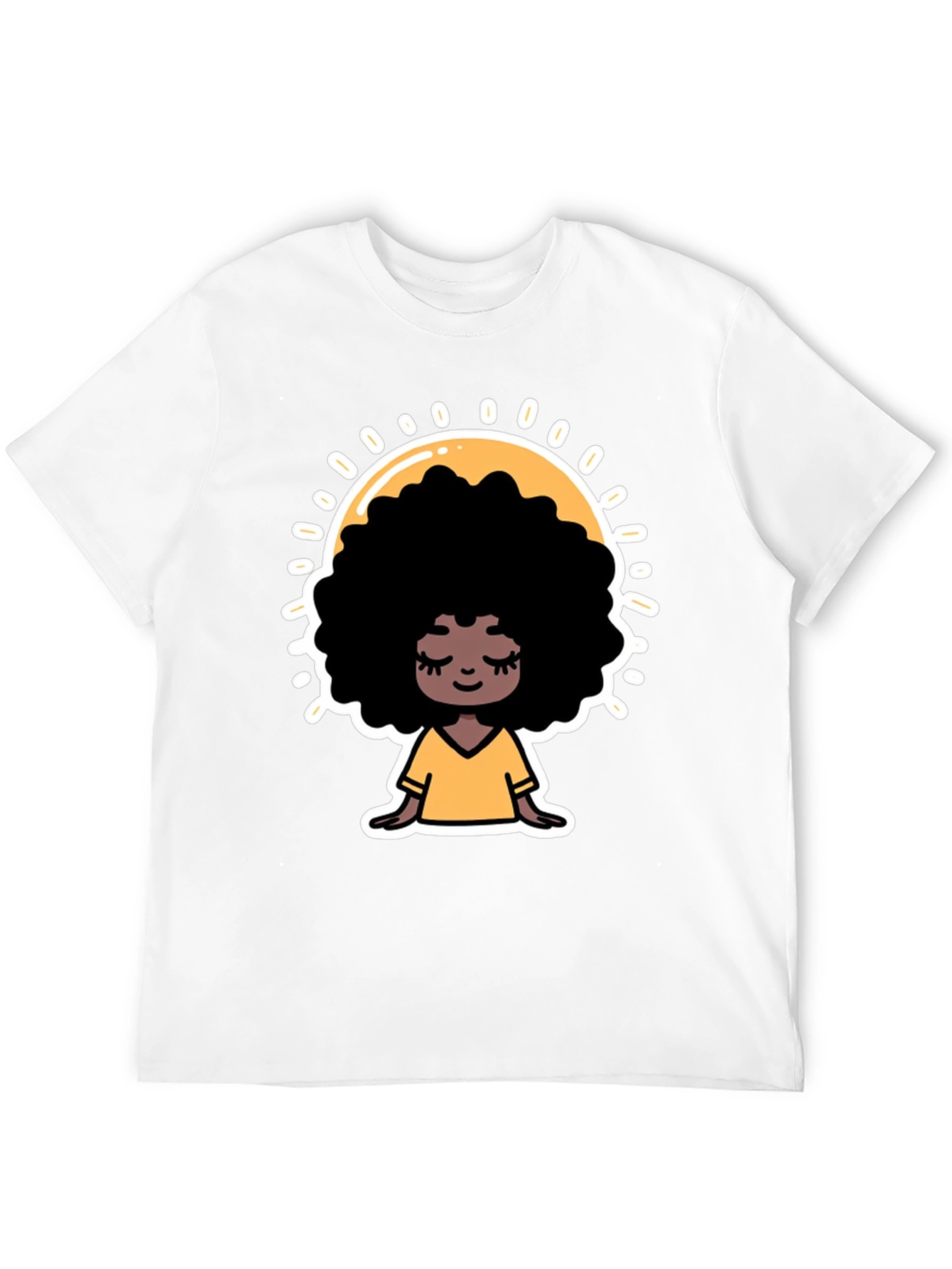 Afro Goddess Black T-Shirt - Stylish Comfort