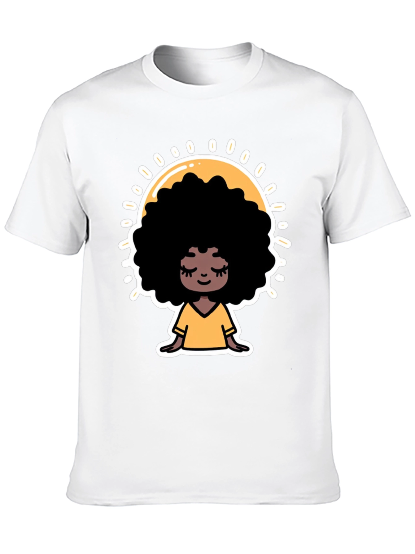 Afro Goddess Black T-Shirt - Stylish Comfort