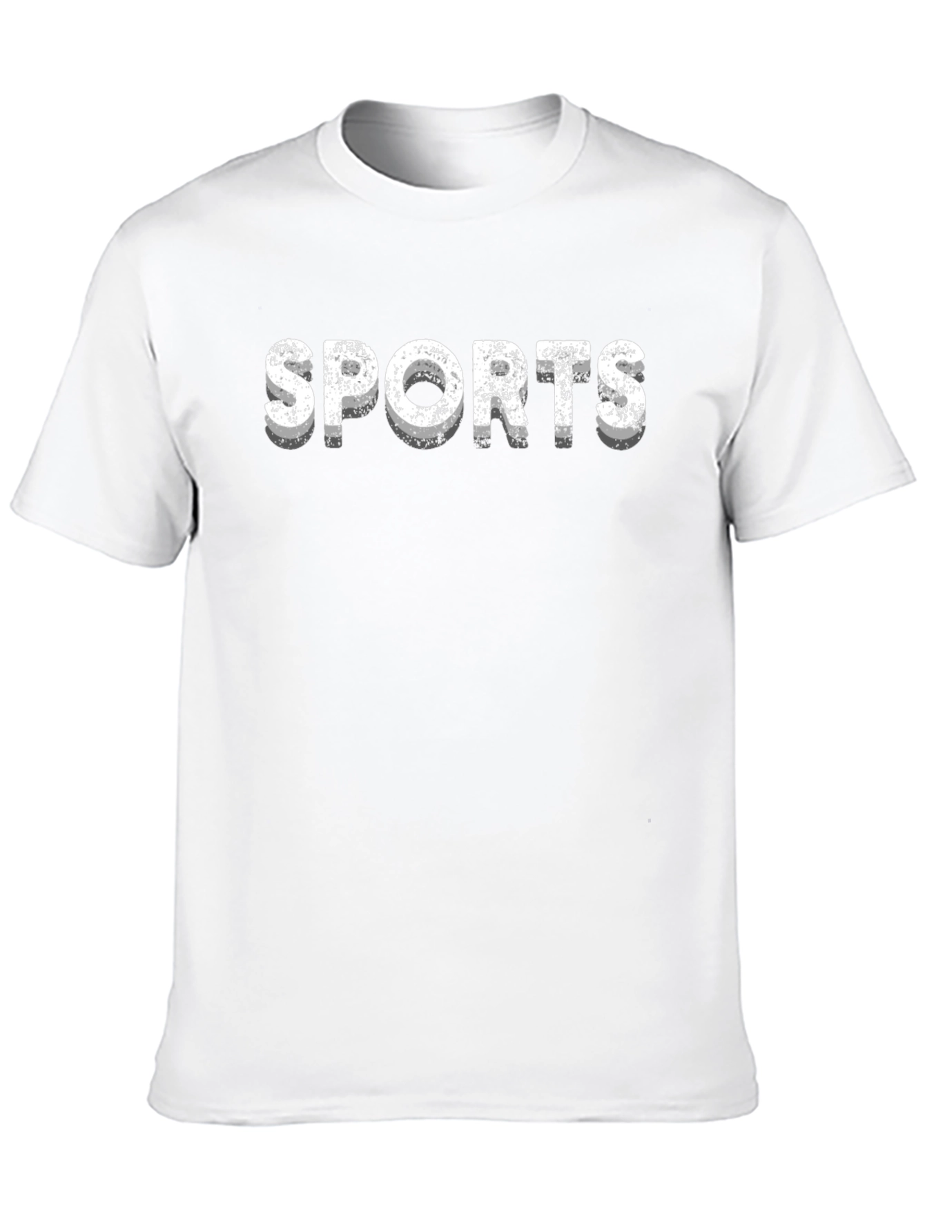 Sports Graphic Tee - Black Cotton T-Shirt