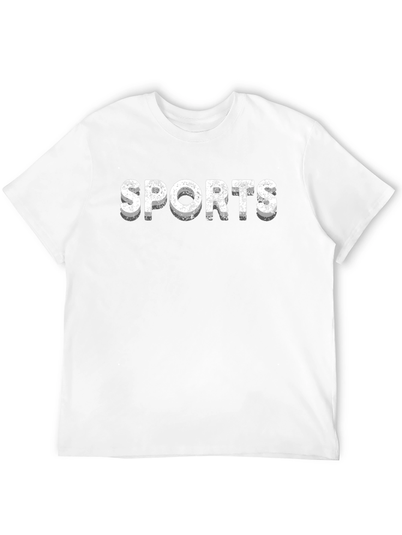 Sports Graphic Tee - Black Cotton T-Shirt