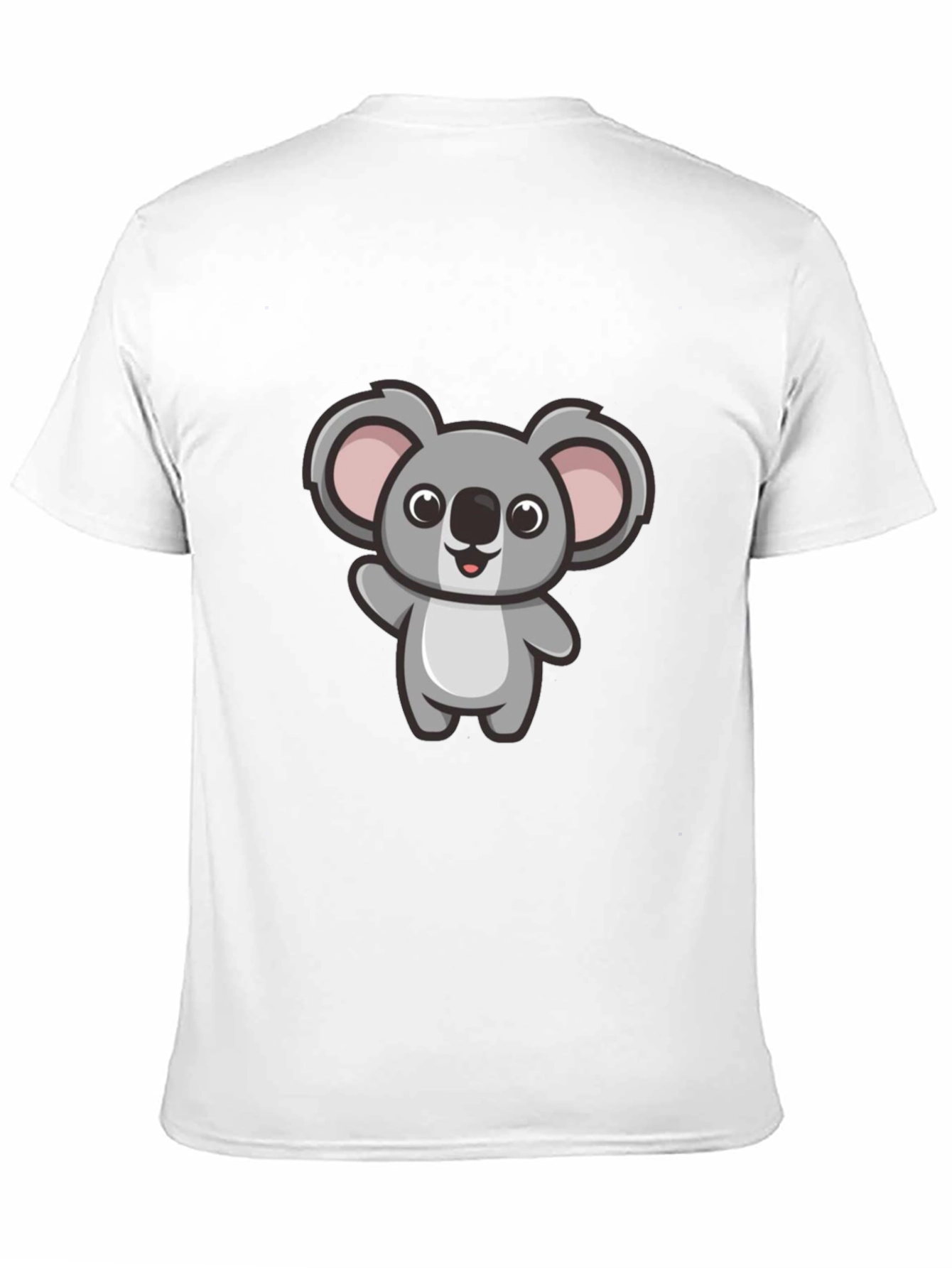 Cute Koala Graphic Tee - Mens Black T-Shirt