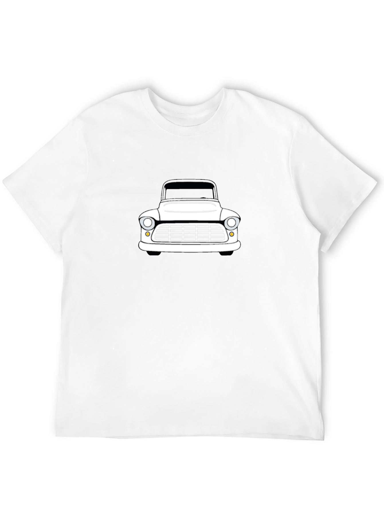 Classic Car Graphic Tee - Black Cotton Blend