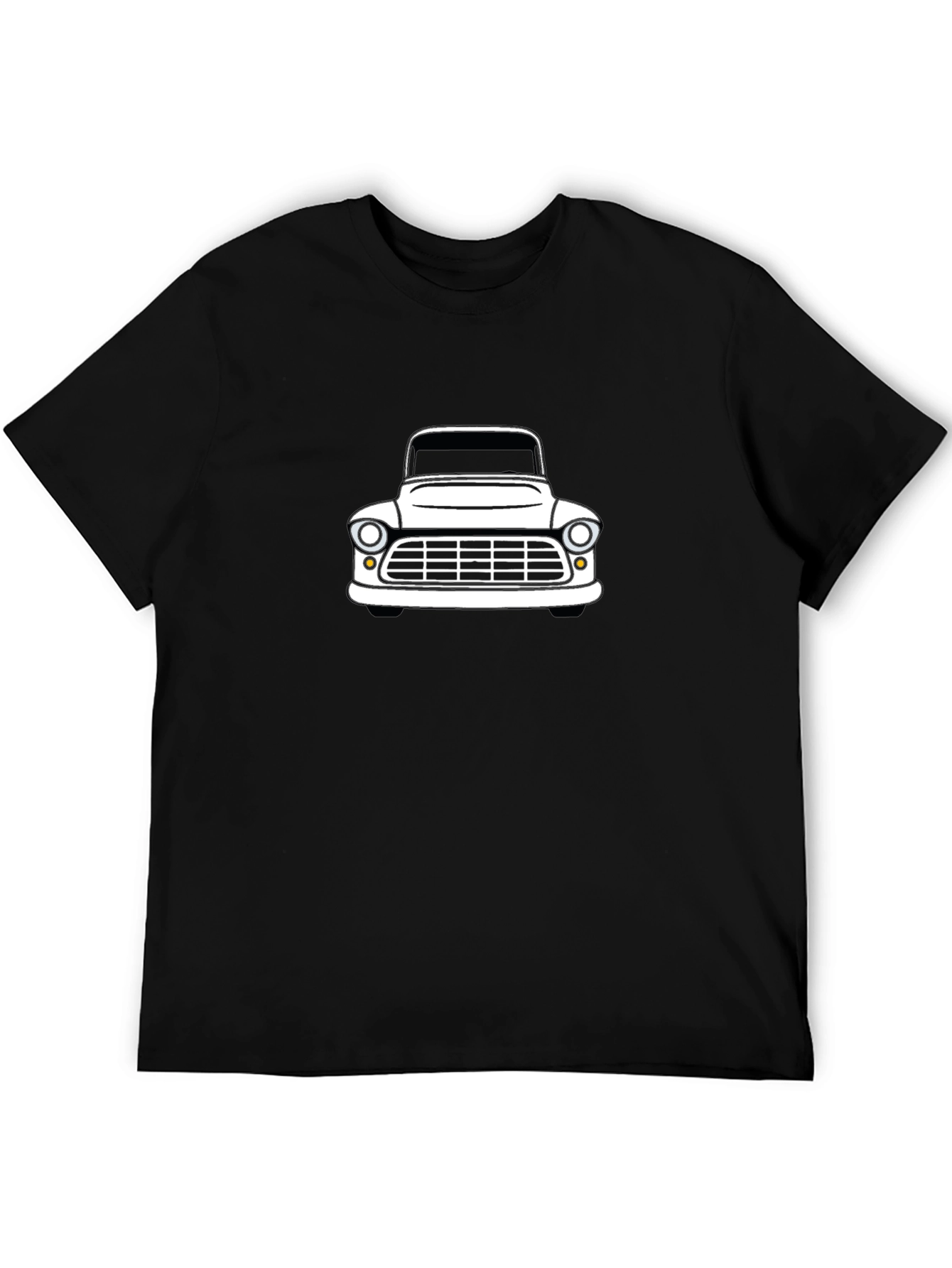 Classic Car Graphic Tee - Black Cotton Blend