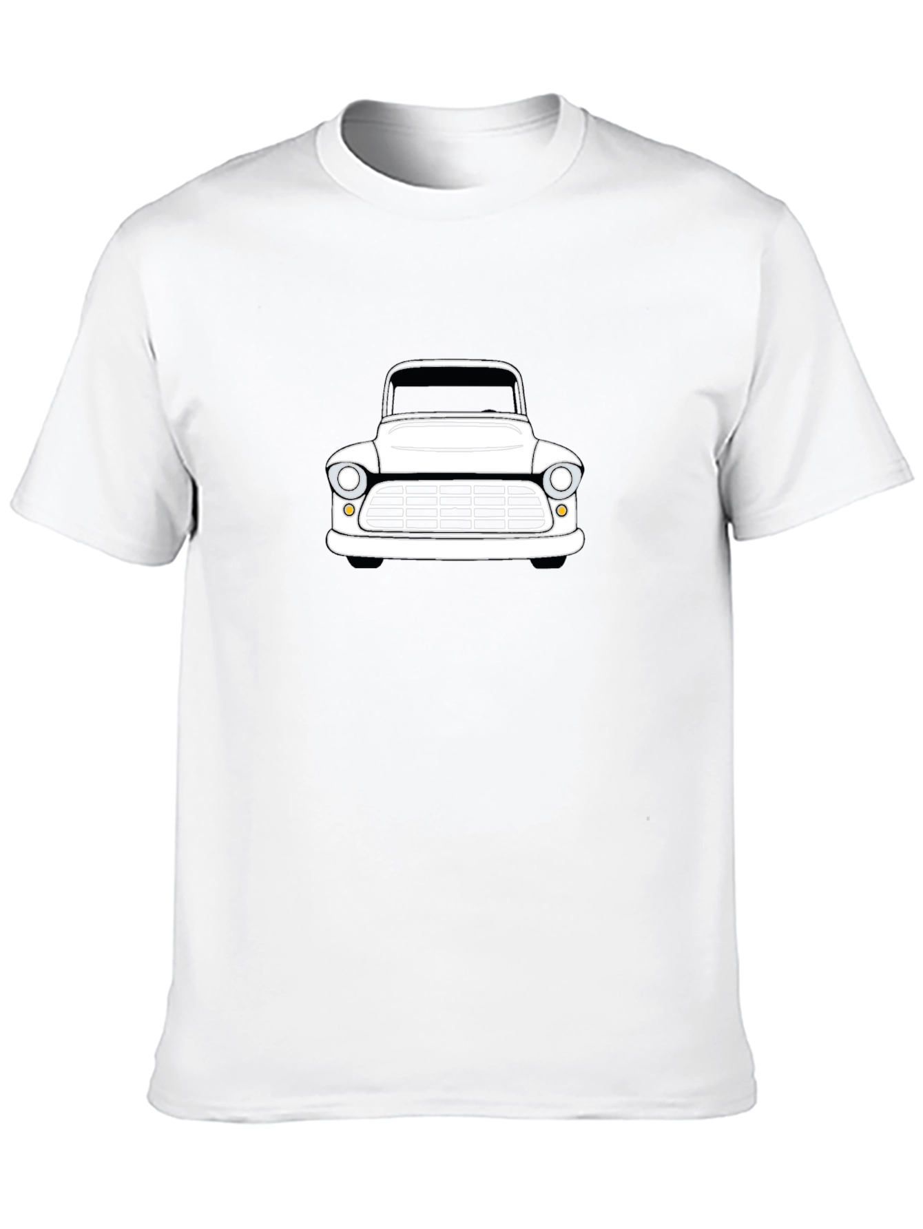 Classic Car Graphic Tee - Black Cotton Blend