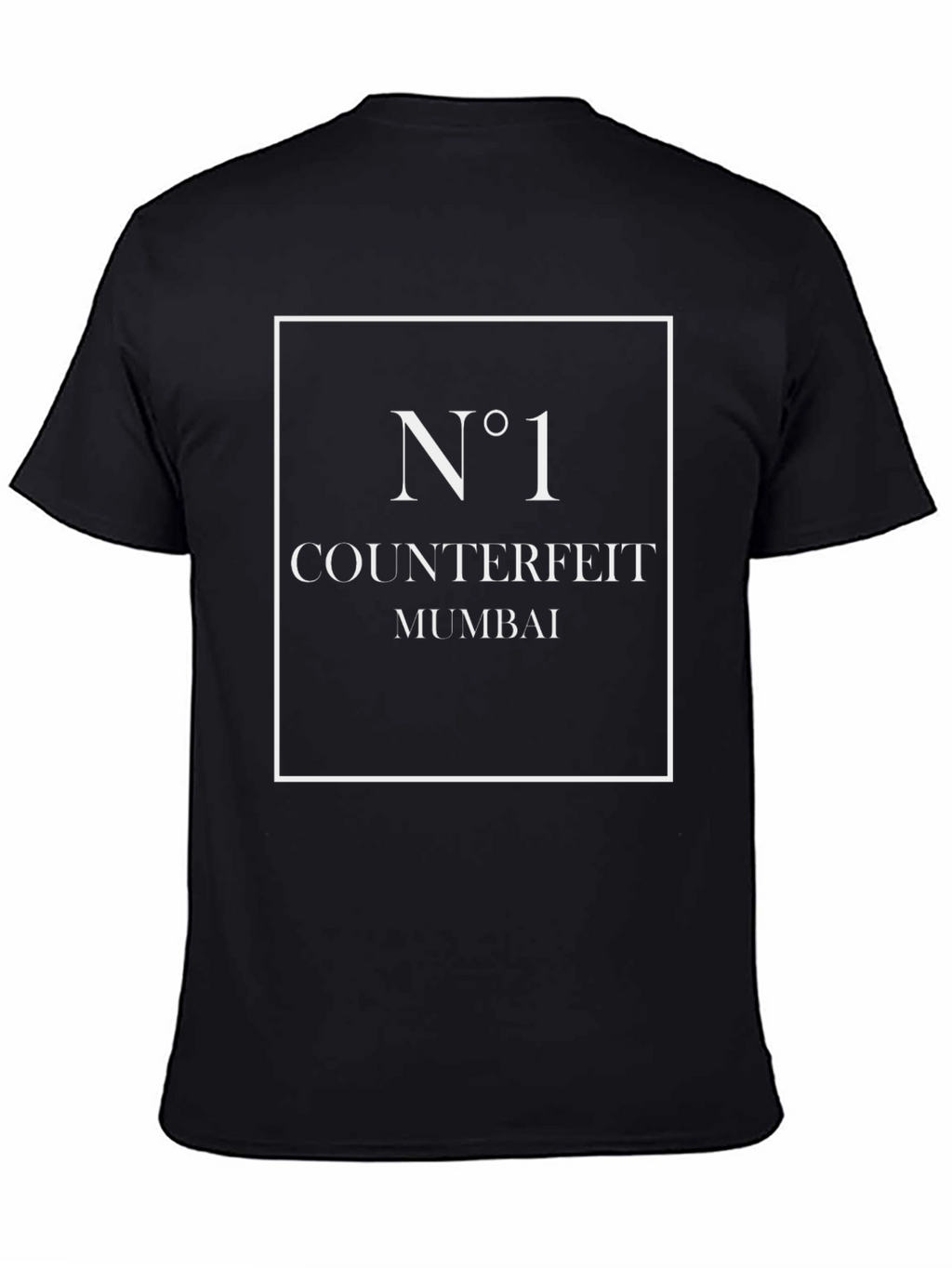 N°1 Counterfeit Mumbai Black Graphic Tee