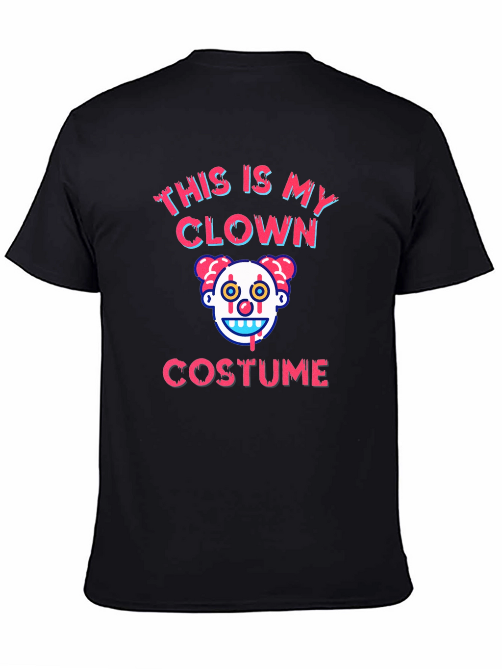Clown Costume Graphic T-Shirt - Halloween Tee